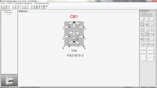 Showing component properties around a symbol