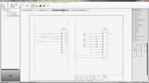 PLC schematics generation from I/O list