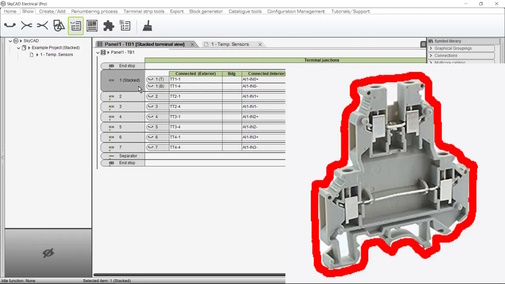 Managing stacked terminals